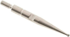 SPI - 0.8mm Ball Diam, Carbide, Ball Test Indicator Contact Point - 0.688" Contact Point Length, Use with Interapid Test Indicators - Apex Tool & Supply