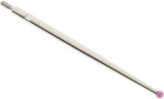 SPI - 2mm Ball Diam, Ruby, Ball Test Indicator Contact Point - 1-3/4" Contact Point Length, Use with Interapid Test Indicators - Apex Tool & Supply