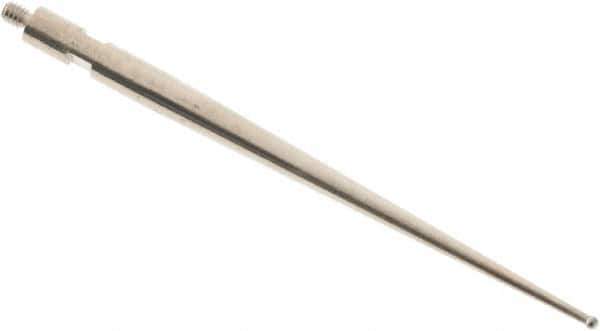 SPI - 0.8mm Ball Diam, Steel, Ball Test Indicator Contact Point - 1.437" Contact Point Length, Use with Tesa Test Indicators - Apex Tool & Supply