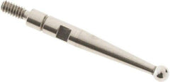 SPI - 2mm Ball Diam, Steel, Ball Test Indicator Contact Point - 0.688" Contact Point Length, Use with Interapid Test Indicators - Apex Tool & Supply