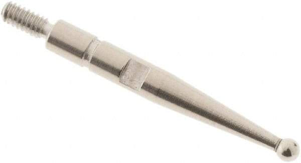 SPI - 1.5mm Ball Diam, Steel, Ball Test Indicator Contact Point - 0.688" Contact Point Length, Use with Interapid Test Indicators - Apex Tool & Supply