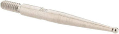 SPI - 1mm Ball Diam, Steel, Ball Test Indicator Contact Point - 0.671" Contact Point Length, Use with Teclock Test Indicators - Apex Tool & Supply