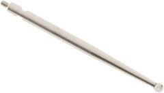 SPI - 2mm Ball Diam, Steel, Ball Test Indicator Contact Point - 0.497" Contact Point Length, Use with Brown & Sharpe Test Indicators - Apex Tool & Supply