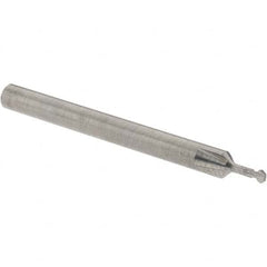 Accupro - 5/64° 5/64" Cut Diam, 0.039" Cut Width, 1/8" Shank, Solid Carbide Double-Angle Cutter - Apex Tool & Supply