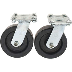 Value Collection - 6" Diam x 2" Wide x 7-39/64" OAH Top Plate Mount Swivel Caster - Polypropylene, 1,000 Lb Capacity, Sleeve Bearing, 3-7/8 x 4-1/2" Plate - Apex Tool & Supply