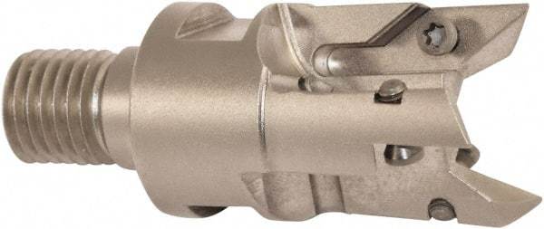 Millstar - VCGT Series ASON, Right Hand Cut, 50mm Head Length, Modular Milling Cutting Unit Head - 32mm Cutting Diam, 1/8" Depth of Cut, Universal Insert Size - Apex Tool & Supply