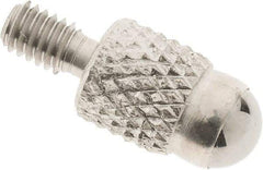SPI - M2.5, 4mm Ball Diam, Carbide Cupped Ball Contact Point - 7mm Contact Point Length, Use with Dial Indicators - Apex Tool & Supply