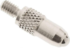 SPI - #4-48, 3mm Ball Diam, Carbide Cupped Ball Contact Point - 1/2" Contact Point Length, Use with Dial Indicators - Apex Tool & Supply
