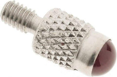 SPI - M2.5, 4mm Ball Diam, Ruby Cupped Ball Contact Point - 7mm Contact Point Length, Use with Dial Indicators - Apex Tool & Supply