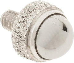 SPI - #4-48, 1/4" Ball Diam, Carbide Cupped Ball Contact Point - 0.3" Contact Point Length, Use with Dial Indicators - Apex Tool & Supply