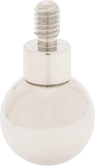 SPI - #4-48, 13/32" Ball Diam, Chrome Alloy Steel Ball Contact Point - 3/4" Contact Point Length, Use with Dial Indicators - Apex Tool & Supply