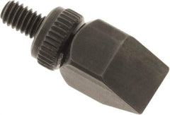 SPI - #4-48, Black Oxide Steel Chisel Contact Point - 5/8" Contact Point Length, Use with Dial Indicators - Apex Tool & Supply