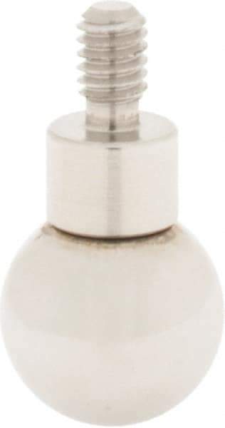 SPI - #4-48, 3/8" Ball Diam, Steel Ball Contact Point - 1" Contact Point Length, Use with Dial Indicators - Apex Tool & Supply