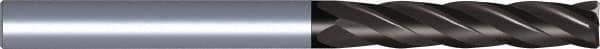 Kennametal - 5/8", 4 Flute, Single End, Solid Carbide, Corner Chamfer End Mill - 3" OAL, 30° Helix, Right Hand Flute, 3/4" LOC, Right Hand Cut - Apex Tool & Supply