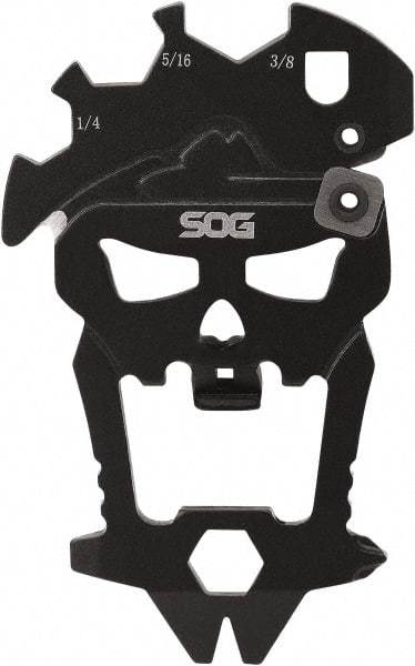 SOG Specialty Knives - 12 Piece, Multi-Tool Set - Black, 2-1/4" OAL, 2-1/4" Closed Length - Apex Tool & Supply