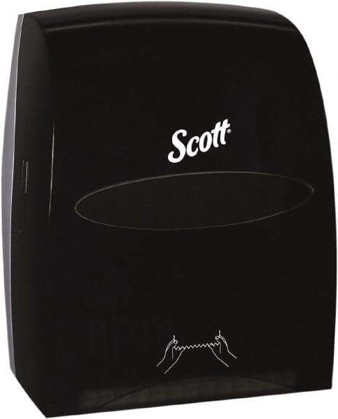 Scott - Hands Free, Plastic Paper Towel Dispenser - 16.13" High x 12.63" Wide x 10.2" Deep, 1 Roll, Smoke (Color) - Apex Tool & Supply