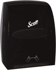 Scott - Hands Free, Plastic Paper Towel Dispenser - 16.13" High x 12.63" Wide x 10.2" Deep, 1 Roll, Smoke (Color) - Apex Tool & Supply