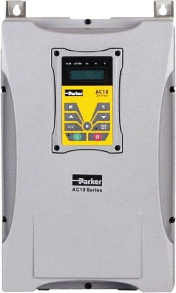 Parker - Three Phase, 480 Volt, 3 hp, Variable Frequency Drive - 7.87" Wide x 7.8" Deep x 16" High, IP66 - Apex Tool & Supply