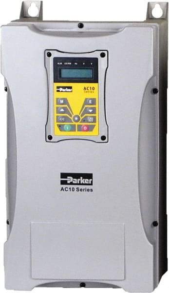 Parker - Three Phase, 480 Volt, 20 hp, Variable Frequency Drive - 9.53" Wide x 8.98" Deep x 18" High, IP66 - Apex Tool & Supply