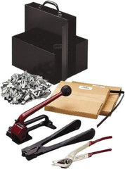Nifty Products - 200' Long x 3/4" Wide, Ribbon Wound Coil Steel Strapping - 1,765 Lb Capacity, 0.02" Thick - Apex Tool & Supply