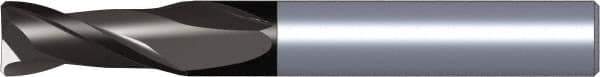 Kennametal - 14mm, 14mm LOC, 14mm Shank Diam, 75mm OAL, 2 Flute, Solid Carbide Square End Mill - Single End, TiAlN Finish, Spiral Flute, 30° Helix, Centercutting, Right Hand Cut, Right Hand Flute, Series 2CH..DK-DL - Apex Tool & Supply