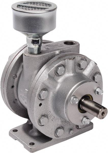 Gast - 5-1/4 hp Reversible Foot Air Actuated Motor - 0:00 Gear Ratio, 2,500 Max RPM, 1-1/2" Shaft Length, 3/4" Shaft Diam - Apex Tool & Supply