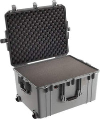 Pelican Products, Inc. - 20-21/32" Wide x 14-7/8" High, Aircase w/Foam & Wheels - Silver - Apex Tool & Supply
