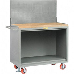 Little Giant - 3,600 Lb Capacity Mobile Service Bench - 53" Wide x 24" Deep x 43" High, Steel, Gray - Apex Tool & Supply