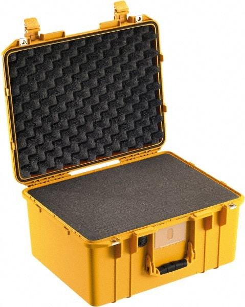 Pelican Products, Inc. - 15-51/64" Wide x 10-1/2" High, Aircase w/Foam - Yellow - Apex Tool & Supply
