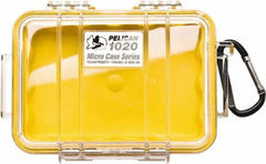 Pelican Products, Inc. - 4-3/4" Wide x 2-1/8" High, Clamshell Hard Case - Clear/Yellow, Polycarbonate - Apex Tool & Supply