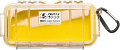 Pelican Products, Inc. - 3-7/8" Wide x 2-7/16" High, Clamshell Hard Case - Clear/Yellow, Polycarbonate - Apex Tool & Supply