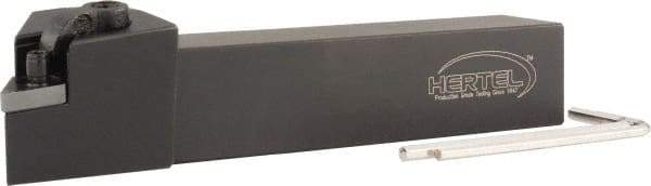 Hertel - MDJN, Right Hand Cut, 1" Shank Height x 1" Shank Width, Negative Rake Indexable Turning Toolholder - 5" OAL, DN..432 Insert Compatibility, Series Multi-Option - Apex Tool & Supply