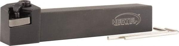 Hertel - MTJN, Right Hand Cut, 3/4" Shank Height x 3/4" Shank Width, Negative Rake Indexable Turning Toolholder - 4-1/2" OAL, TN..332 Insert Compatibility, Series Multi-Option - Apex Tool & Supply