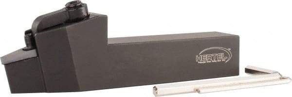 Hertel - MVVN, Neutral Cut, 1" Shank Height x 1" Shank Width, Negative Rake Indexable Turning Toolholder - 5" OAL, VN..332 Insert Compatibility, Series Multi-Option - Apex Tool & Supply