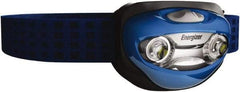 Energizer - White LED Bulb, 80 Lumens, Hands-free Flashlight - Blue Plastic Body, 3 AAA Alkaline Batteries Included - Apex Tool & Supply