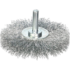 Vortec Pro 2″ Crimped Wire Wheel, .014″ Steel Fill, 1/4″ Stem, Retail Pack - Apex Tool & Supply