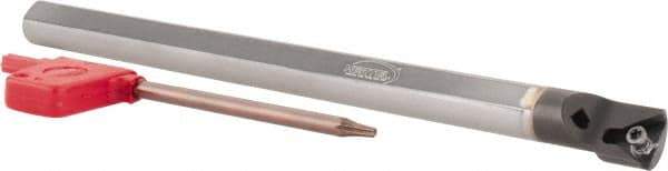 Hertel - 3/5" Min Bore Diam, 8" OAL, 1/2" Shank Diam, E08SCLPL2 Indexable Boring Bar - 3" Max Bore Depth, CP.. Insert, Screw-On Holding Method - Apex Tool & Supply