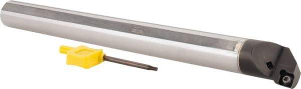 Hertel - 1.2" Min Bore Diam, 12" OAL, 1" Shank Diam, E16SCLPL3 Indexable Boring Bar - 6" Max Bore Depth, CP.. Insert, Screw-On Holding Method - Apex Tool & Supply