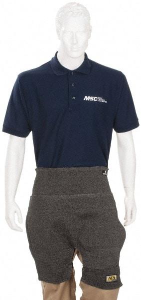 PRO-SAFE - Size Universal ATA Cut Resistant Chaps - No Pockets, Charcoal, ANSI Cut Level 4 - Apex Tool & Supply