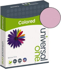 Universal One - 8-1/2" x 11" Orchid Colored Copy Paper - Use with Laser Printers, Copiers, Offset Presses, Spirit Duplicators - Apex Tool & Supply