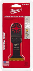 Milwaukee Tool - Rotary Multi-Material Blade - 1-3/4" Cutting Diam, TiAlN Finish, Use with Milwaukee Multi-Tool - Apex Tool & Supply