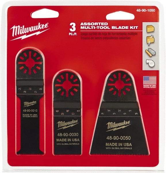 Milwaukee Tool - Rotary Multi-Material Blade - 2-1/2" Cutting Diam, Black Oxide Finish, Use with Milwaukee Multi-Tool - Apex Tool & Supply