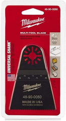 Milwaukee Tool - Rotary Multi-Material Blade - 2-1/2" Cutting Diam, Black Oxide Finish, Use with Milwaukee Multi-Tool - Apex Tool & Supply