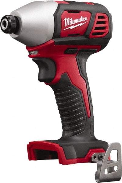 Milwaukee Tool - 18 Volt, 1/4" Drive, 125 Ft/Lb Torque, Cordless Impact Driver - Pistol Grip Handle, 2750 RPM, Lithium-Ion, Bare Tool - Apex Tool & Supply
