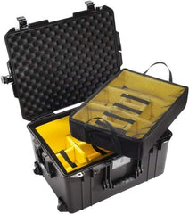 Pelican Products, Inc. - 18-51/64" Wide x 13-1/4" High, Aircase w/Divider - Black - Apex Tool & Supply
