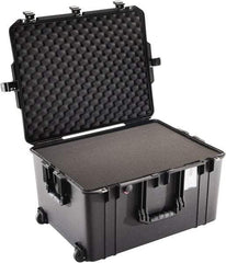 Pelican Products, Inc. - 20-21/32" Wide x 14-7/8" High, Aircase w/Foam & Wheels - Black - Apex Tool & Supply