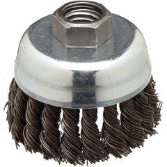 ‎Vortec Pro 2-3/4″ Knot Wire Cup Brush, .020″ Steel Fill, M14 × 2.0 Nut, Retail Pack - Apex Tool & Supply