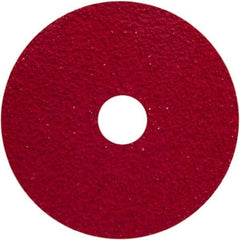 Norton - 40 Grit, 5" Disc Diam, 5/8-11 Center Hole, Type 29 Ceramic Alumina Flap Disc - 12,000 Max RPM, Fiberglass Backing, Arbor Attaching System, Coated - Apex Tool & Supply