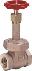 Milwaukee Valve - 2-1/2" Pipe, Class 300, Threaded (NPT) Bronze Solid Wedge Gate Valve - 1,000 WOG, 300 WSP, Union Bonnet, For Use with Water, Oil & Gas - Apex Tool & Supply