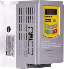 Parker - Single Phase, 230 Volt, 2 hp, Variable Frequency Drive - 4.17" Wide x 5.91" Deep x 7.09" High, IP20 - Apex Tool & Supply